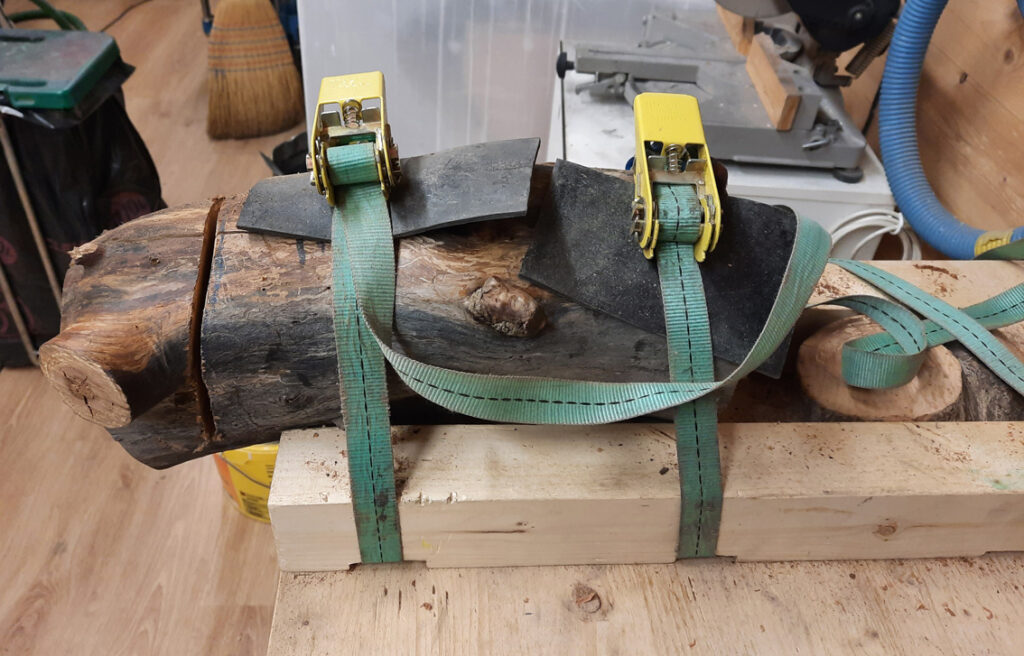 Support pour fixer les troncs des lampes pour la découpe à la tronçonneuse