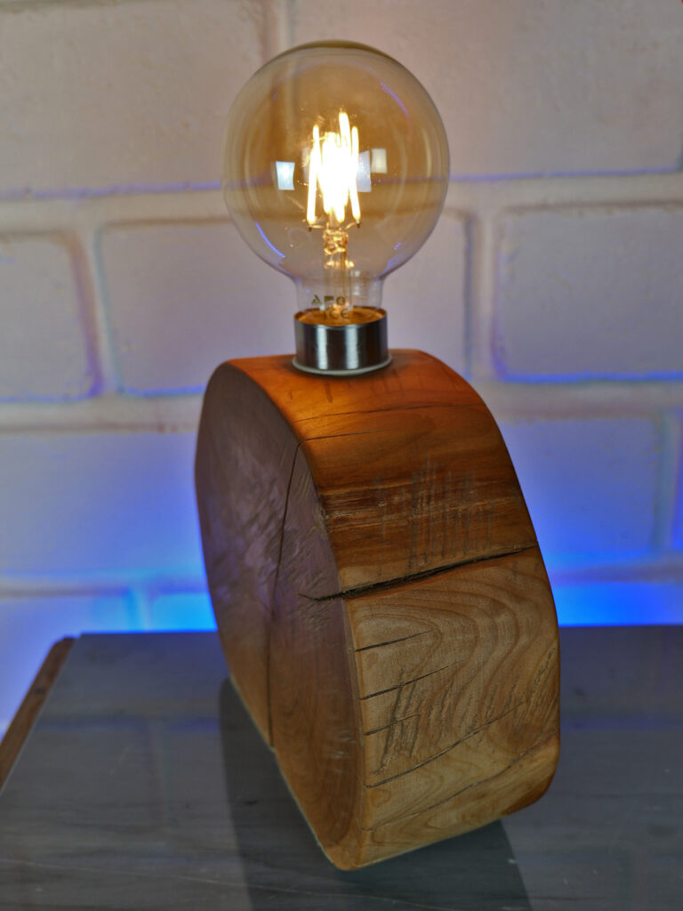 lampe cerisier tranche épaisse